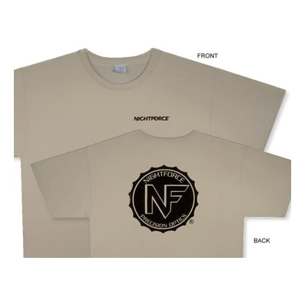 Nightforce Tan Tee Shirt Large