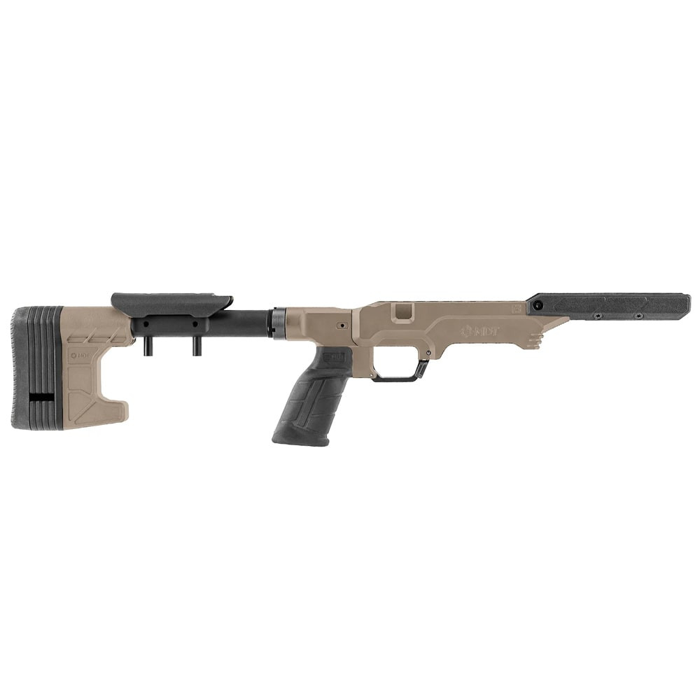 MDT LSS Gen3 Ruger M77 SA RH Worker FDE Chassis System 115044-FDE