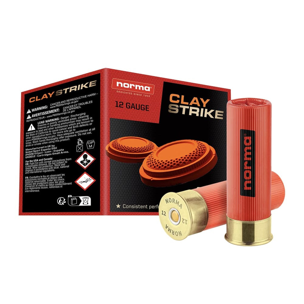 Norma CLAYSTRIKE 12ga 2.75\" #7.51 1/8oz Shotshell (25/box) 1198053275