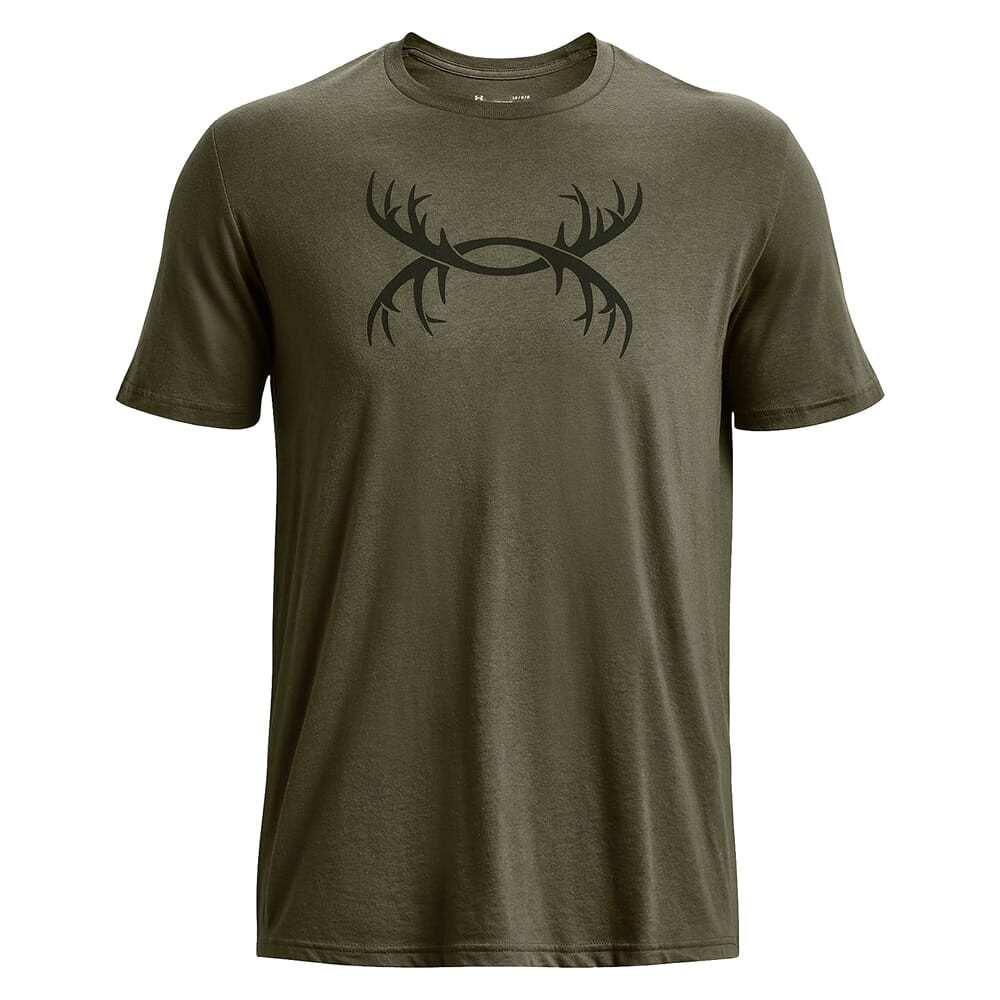 Under Armour Antler Logo SS Tee Marine OD Green 1366017-392