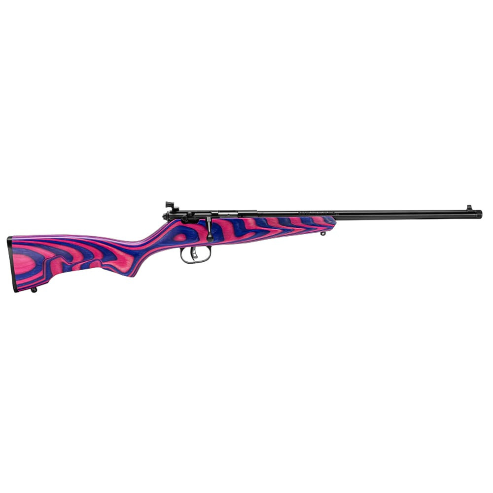 Savage Arms Rascal Minimalist .22 LR 16.13\" 1:16\" 1/2x28 Bbl Purple/Pink Hybrid BA Single-Shot Rifle w/Boyds Minimalist Laminate Stock 13797