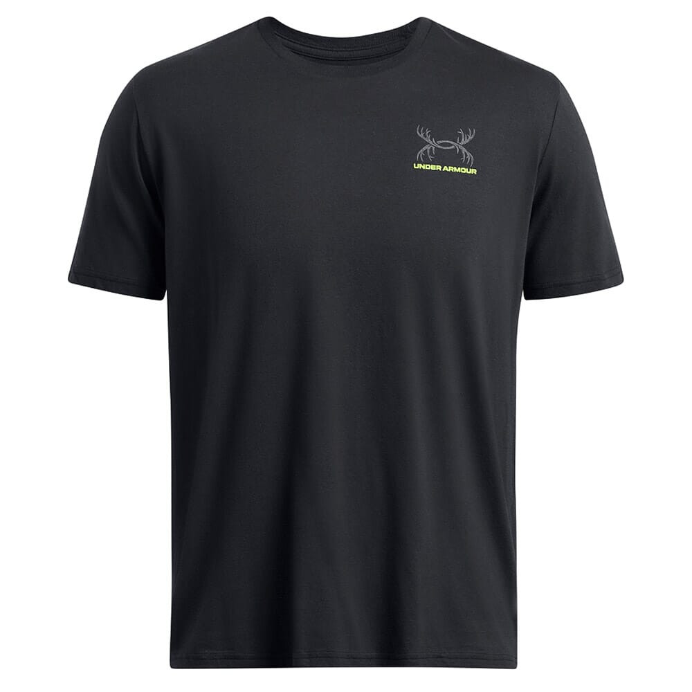 Under Armour Schematic Whitetail Short Sleeve Shirt Black 1386778-001