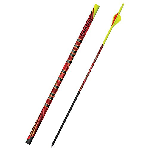 Black Eagle 19/64\" Factory Fletched Arrow Outlaw 6pk Yellow Crested .005\"-300 149