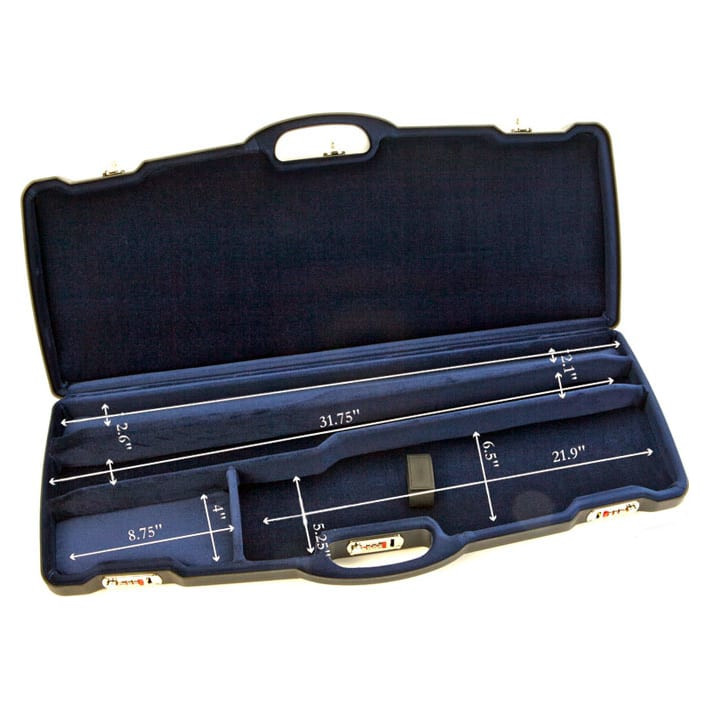 Negrini One Shotgun Two Barrels 31.5\" Case Blue/Blue 1623L-2C/4967