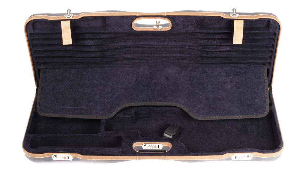 Negrini One Gun Two Barrels 33.25in Med to High Rib Blue/Tobacco Leather Blue interior 1652LX-TUBE/5212