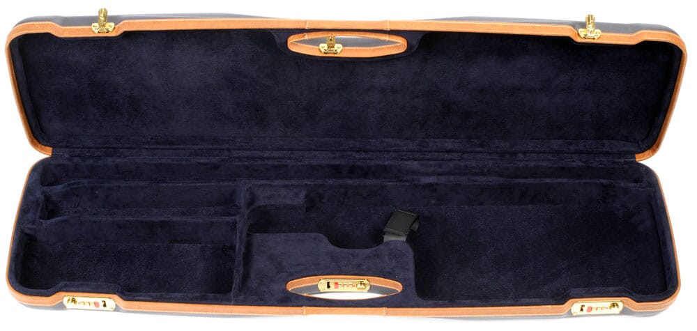 Negrini One Shotgun 33.7\" Sporter Case Blue/Blue/Leather 1654LX/5166