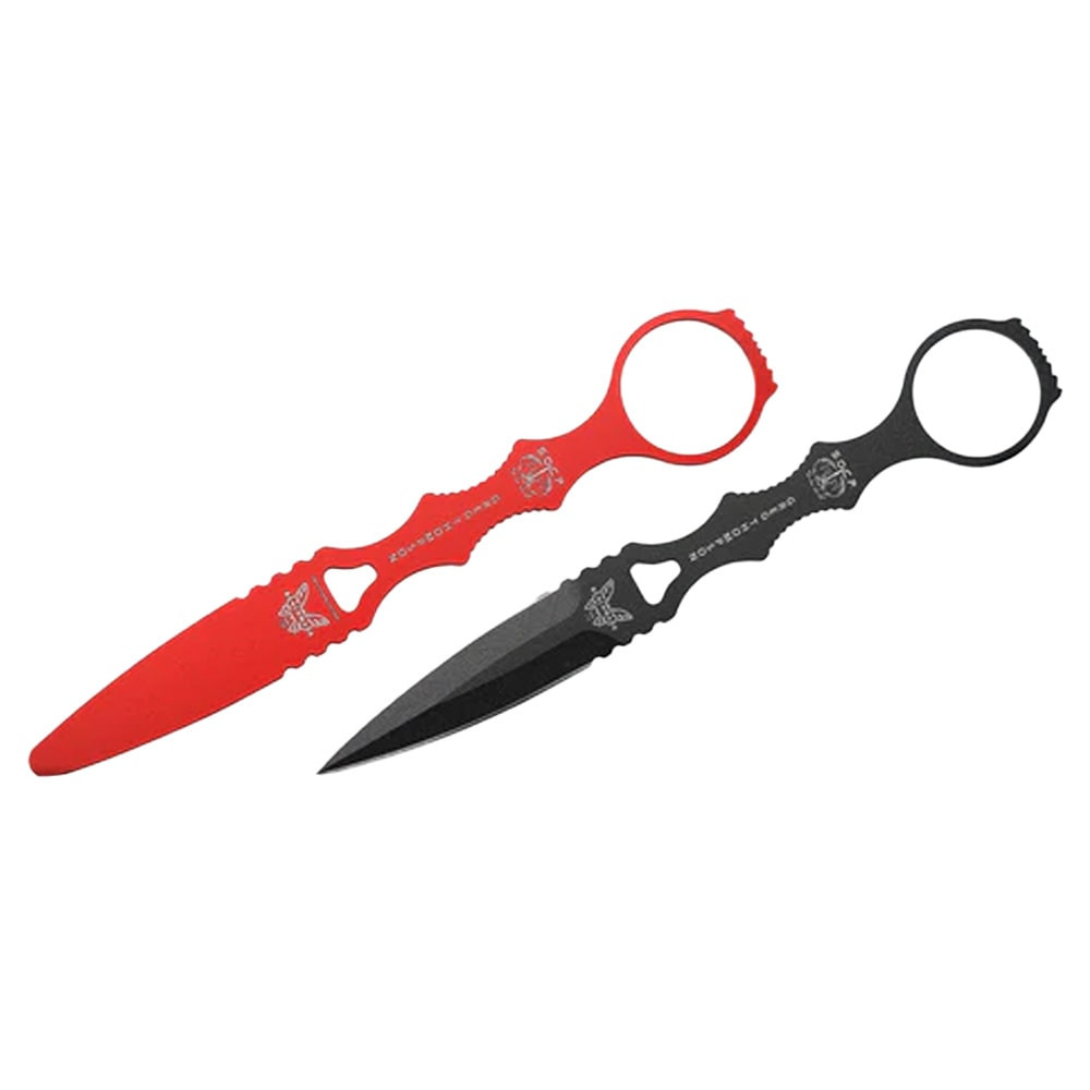 Benchmade SOCP Fixed Blade Double-Edged Dagger Trainer Combo Black Knife 176BKSN-COMBO