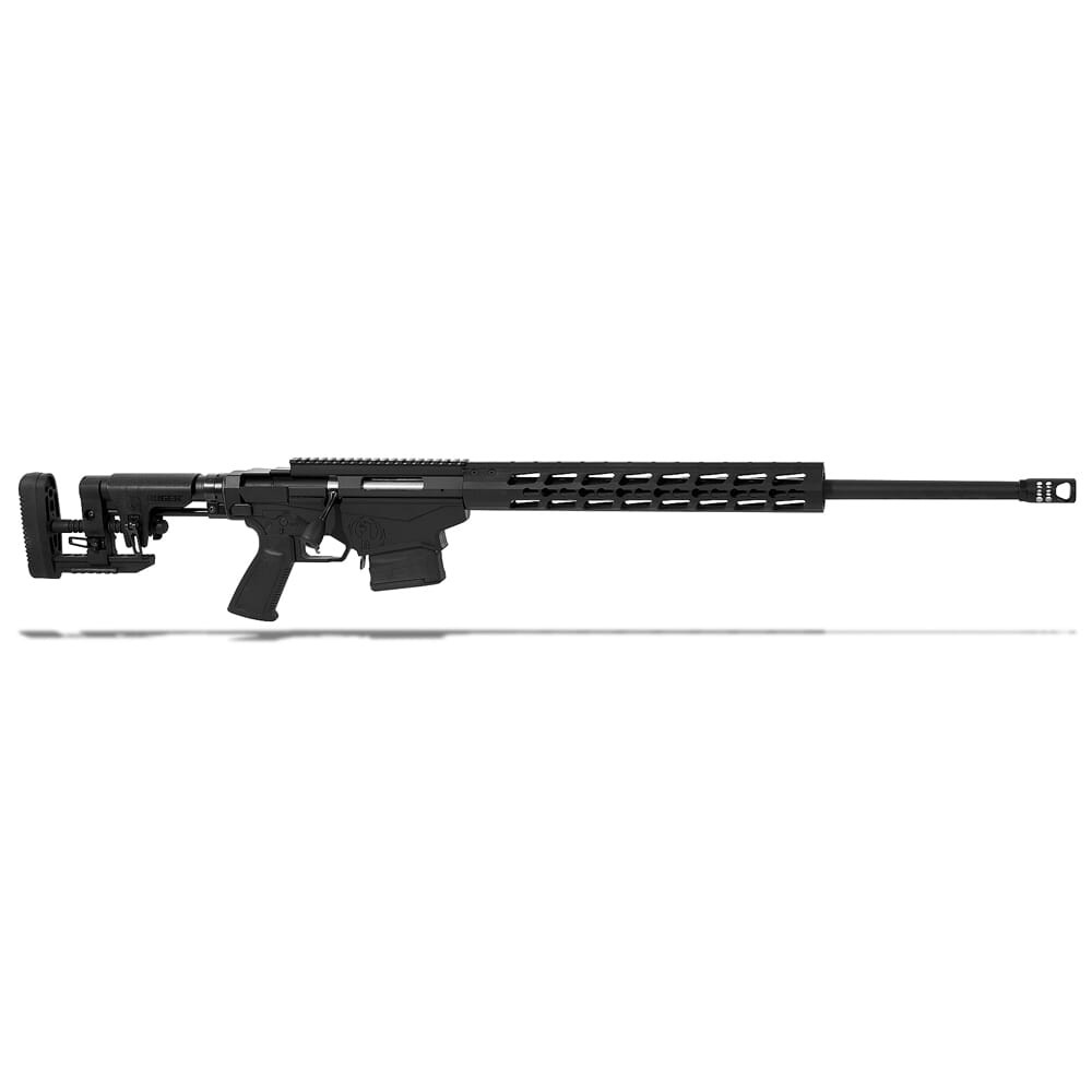 Ruger 18008 Precision Rifle Bolt 6.5 Creedmoor 24\" MB 10+1 Folding Left Side Adjustable Black Stk Black