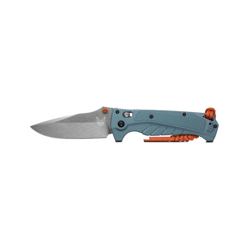 Benchmade Adira AXIS Serrated Drop-Point Depth Blue Knife 18060S