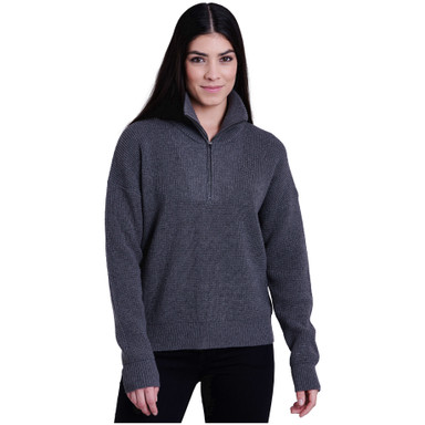 Kuhl Norda 1/4 Zip Sweater Sweater Charcoal Women's Size XS 4077-CH-W-XS