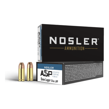 Nosler Assured Stopping Power (ASP) Handgun ASP - 9mm 124g HG JHP (50ct) Ammunition 51054