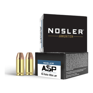 Nosler Assured Stopping Power (ASP) Handgun ASP - 45 ACP 185g HG JHP (20ct) Ammunition 51278