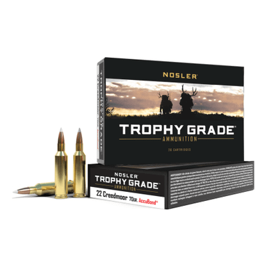 Nosler Trophy Grade TGA - 22 Creedmoor 70g AB SP (20ct) Ammunition 60152