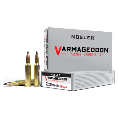 Nosler Varmageddon VGA - 222 Rem 40g VG FBT (20ct) Ammunition 65135