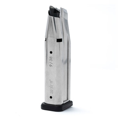 Staccato Mag DS 9/38 126mm 17rdStainless Specific To P / XL / XCStainless Will Fit C2 But Extend 700-291912602-00