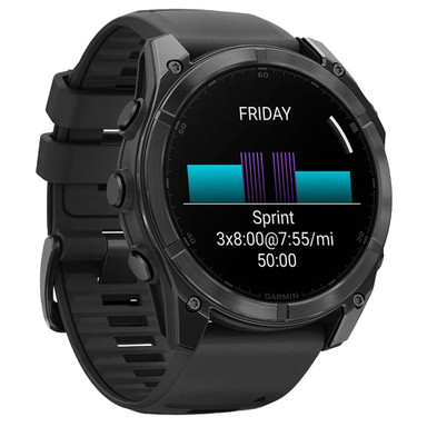 Garmin fenix 8 51mm Slate Gray Steel/Blac w/Black Band Smartwatch 010-02905-00