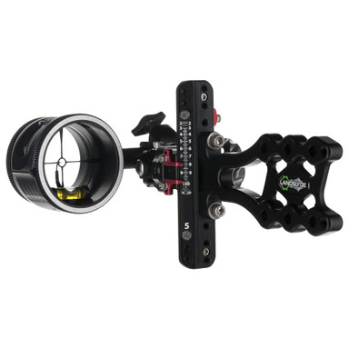 AXCEL LANDSLYDE Plus Slider Non-Dampened w/AVX-31 Scope, \"T\", Rheostat Cover, Torque Ind., Crosshair 1-Pin .019 Grn Fiber Blk Bow Sight ALNP-N119-3GB
