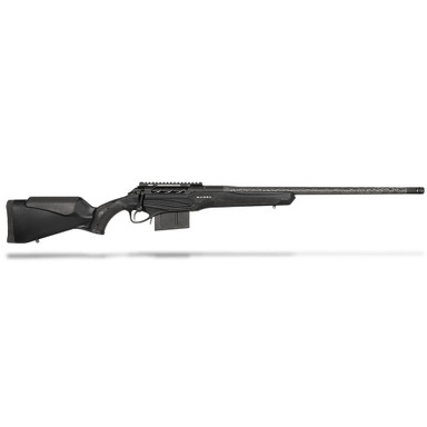 Cadex Defense CDX-R7 CRBN SA 6.5 Creedmoor 24\" 1:8\" Carbon Fiber Bbl Black Rifle w/Hunting-Style MB CDXR7-CRBN-6.5-24-DI00-D3B1N-BLK