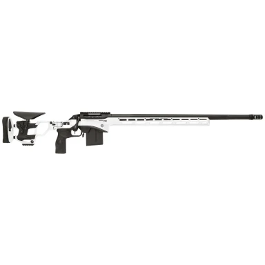 Cadex Defense CDX-SS SEVEN S.T.A.R.S. PRO 6mm Creedmoor 26\" 1:7.5\" Bbl Hybrid White/Black Rifle w/Hunting-Style MB CDXSS-PRO-6CM-26-CS20-D2A1N-HWB