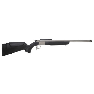 CVA Centerfire Scout SS TD .243 Win 20\" 1:10\" 5/8x24 Bbl Stainless Steel/Black Rifle w/Omni Brake & 0 MOA Pic Rail CR4435S