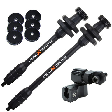 Dead Center Dead Level Hunter XS Lite 10\" & 8\" Black Stabilizers DLHXSL-10-8-BLK