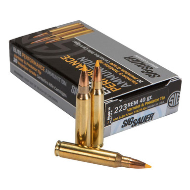 Sig Sauer Ammo .223 Rem Varmint and Predator 40gr 20/Box E223V1-20