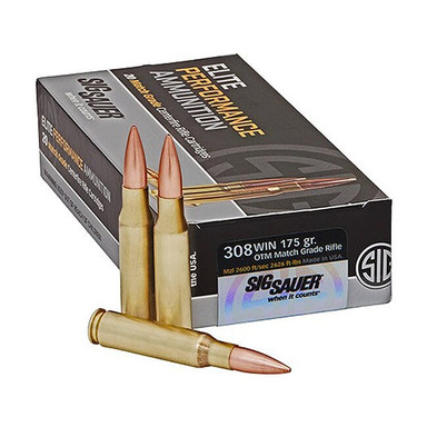 Sig Sauer Ammo .308 Win 175gr Elite OTM  Match Grade Rifle 20/Box E308M2-20