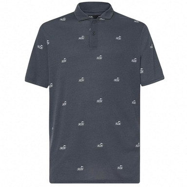Oakley Golf Flag Golf Pattern Dark Slate Polo Shirt XXL FOA403747-9TJ-XXL