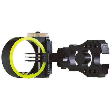 Black Gold Flash Point Rush 2\" Guard 3-Pin .019 Black RH Bow Sight FPRUX3