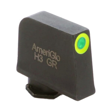 Ameriglo ProGlo Green Tritium w/LumiGreen Outline .35\"H .125\"W Front Sight for Glock GL-212-350-G