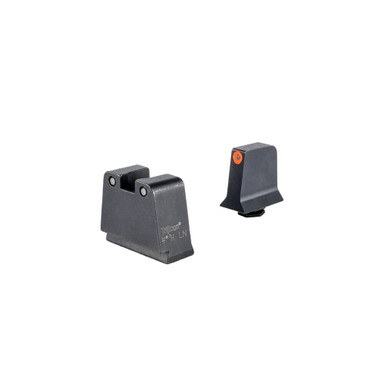 Trijicon Bright & Tough 3-Dot Orange/Black Tritium Night Sight Suppressor Set for Slim Frame Glock Models 601142