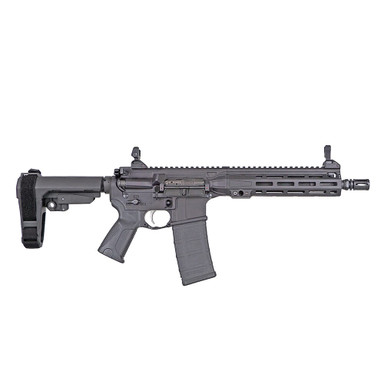 LWRC ICMKII 5.56mm 10\" 1/10 1/2x28 Black Pistol w/SBA3 Brace ICMKIIP5B10SBA3