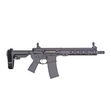 LWRC ICMKII 5.56mm 12\" 1/10 1/2x28 Black Pistol w/SBA3 Brace ICMKIIP5B10SBA3