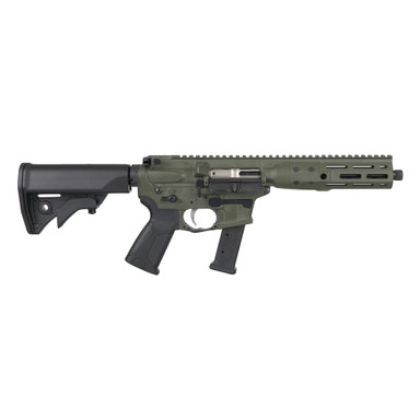 LWRC IC-9 9mm 5.6\" 1:10\" 1/2x28 OD Green Short Barreled Rifle (NFA) ICR9ODG5KS