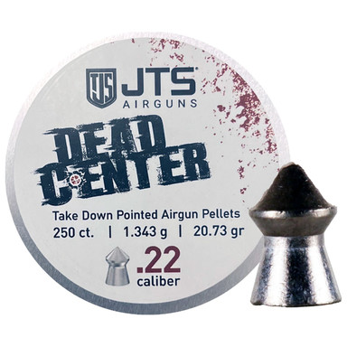 JTS Dead Center Precision .22 Cal 1.343g (20.73gr) Pointed Pellets (250 ct) Bulk Package JAC112 - Main Image