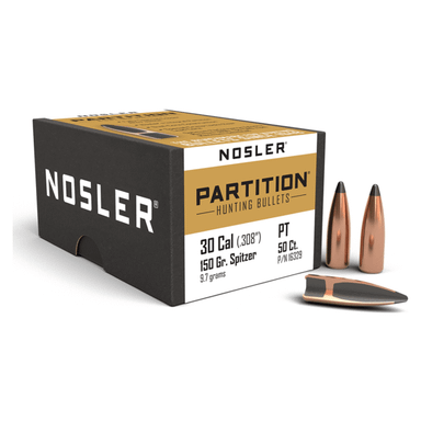 Nosler Partition P - 30 150g SP (50ct) Bullets 16329