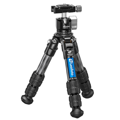 Leofoto LS-X Ranger LS-223CX Carbon Fiber Mini Tabletop Tripod w/Convertible Mounting Stud & LH-25 Mini Ball Head LS-223CX-LH-25