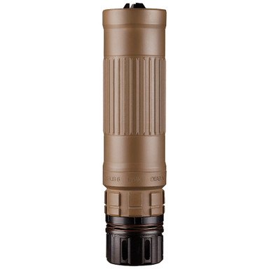 Dead Air Lazarus 6 6mm 6.42\" FDE Suppressor w/KeyMo Adapter & DA115 1/2\"x28 KeyMicro 3Prong Flash Hider (NFA) LZ6KMFDE