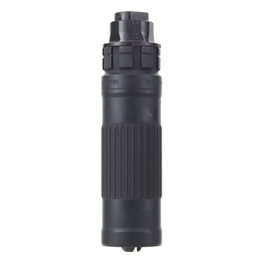 Dead Air Lazarus 6 6mm 5.88\" Black Suppressor w/Xeno Adapter & DA129 1/2\"x28 Xeno 3Prong Flash Hider (NFA) LZ6XNBLK