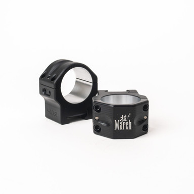March Scopes Area 419 Match 34mm Tube 32mm High Scope Rings for Picatinny Rail MSR-MT-34-32