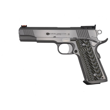Colt 1911 Custom Competition .38 Super 5\" Bbl Series 70 G10 Grips SS Pistol O1073CS - Main Image