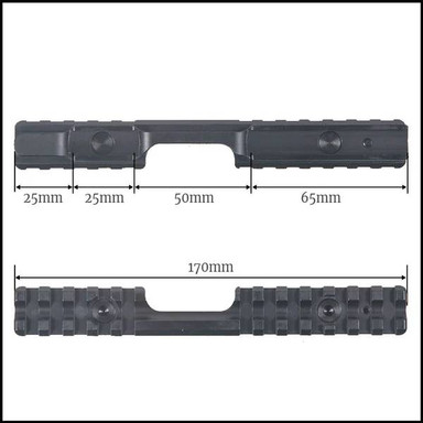 Contessa Picatinny Rail for Anshutz 54-64. 0 MOA PH29