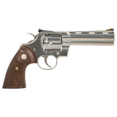 Colt Python .357 Magnum 5\" Bbl Wood Grips SS Revolver PYTHON-SP5WTS - Main Image