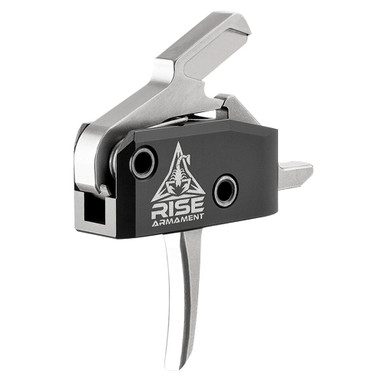 RISE Armament RA-434 HPT Single-Stage 3.5lbs Silver High-Performance Trigger w/Anti-Walk Pins RA-434-SLVR-AWP