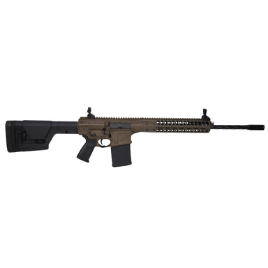 LWRC REPR MKII 6.5 Creedmoor 20\" 1:8\" 5/8x24 Spiral Fluted Bbl Patriot Brown Side Charge Rifle REPRMKIIR6.5PBCF20SC