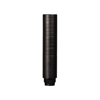Q, LLC. PorQ CHOP 8.6 BLK ODx8.6\"x1.75\" SS Quick Attach Melonite Silencer (NFA) w/Rearend Muzzle Device SIL-PC-QUICKIE-86-RE