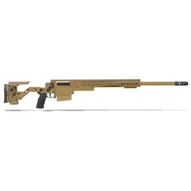 Accuracy International AXSR Folding Rifle .338 Norma Mag Dark Earth 27\" 3/4\"-24 w/Brake SR38N27MDE
