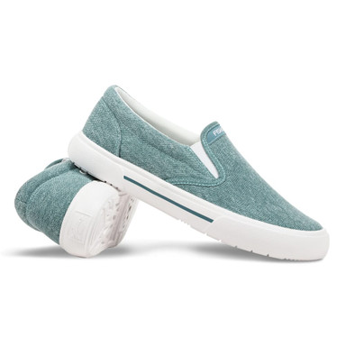 Fishooz Women's Sunwashed Slip-On Teal/White Size 11 Shoes SUN-WSO-TEL-W11