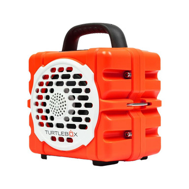 Turtlebox CUB Outdoor Bluetooth Speaker with 2-Unit Pairing & Party Mode, Steel Tie-Downs, 8.6\"x7.2\"x5.8\", 5.3lbs, Orange TB-CUB-G1-ORG-1 - Main Image