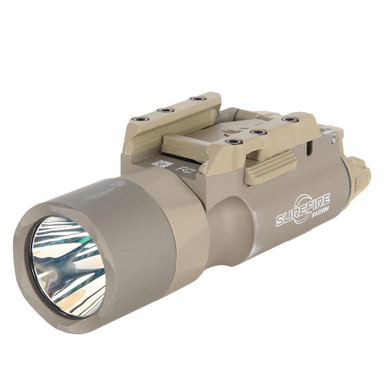 SureFire X300 Turbo 500 LU High-Candela 6V Tan WeaponLight w/Universal/Picatinny Lever Latch Mount X300T-A-TN